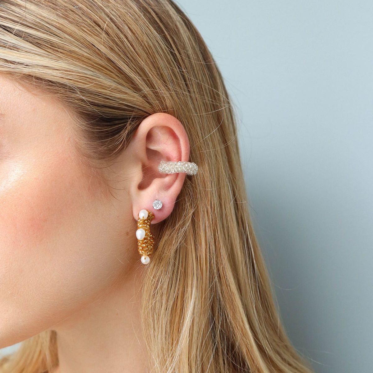 SAMATHA PINTO - Earcuff Mercedes Plateado