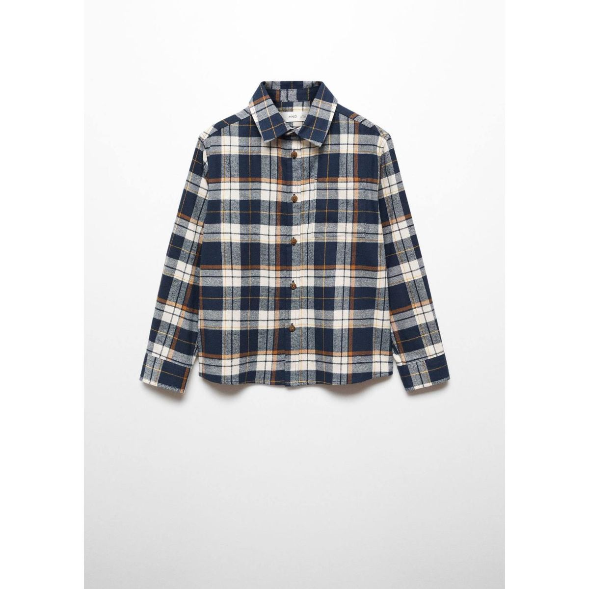 MANGO KIDS - Camisa Niño Manga Larga Algodón Mango Kids