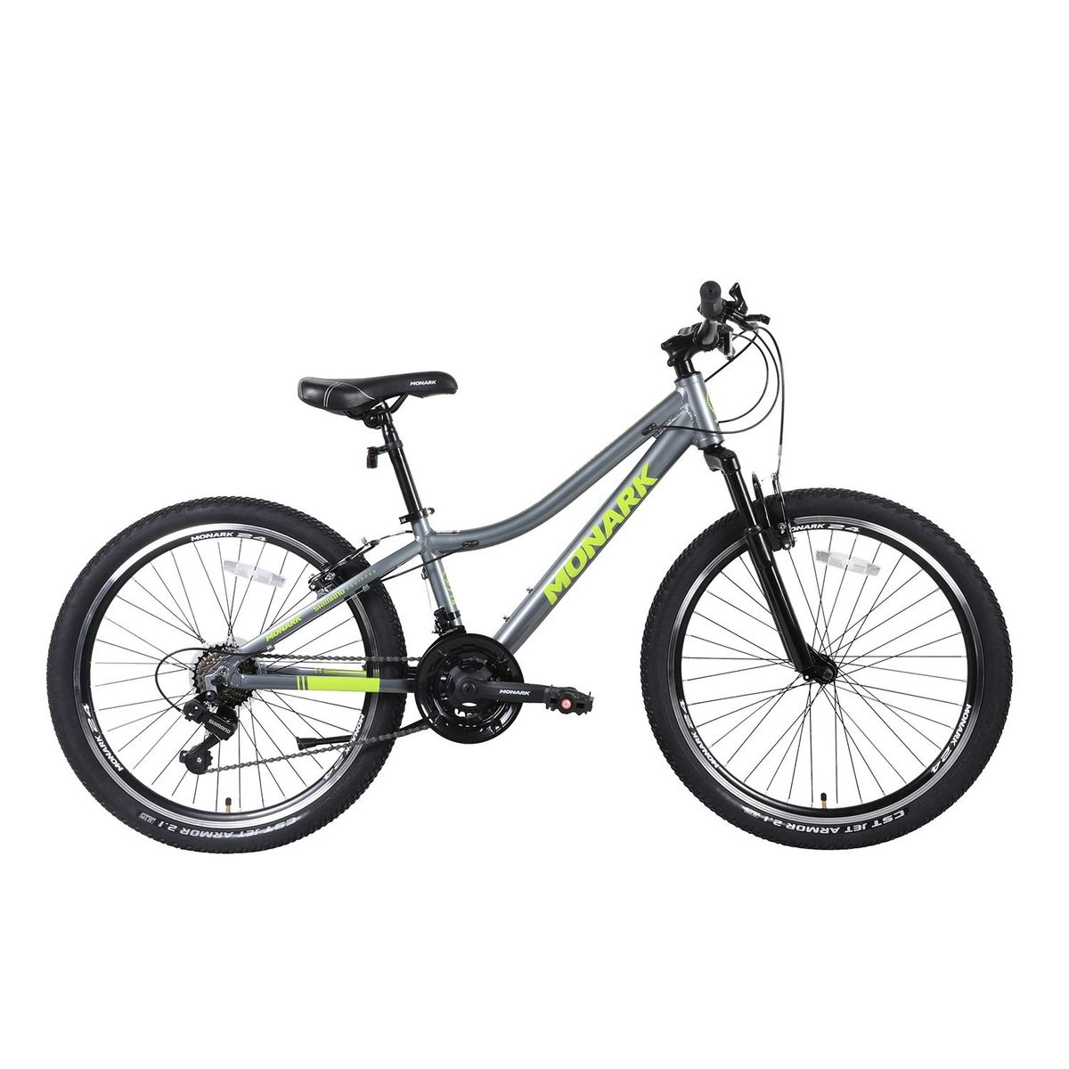 MONARK - Bicicleta Monark Mirage 24 Gris Amarillo