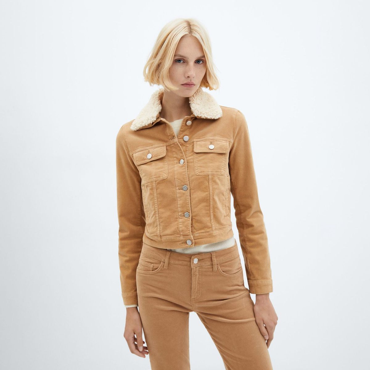 MANGO - Casaca Casual Mujer Mango