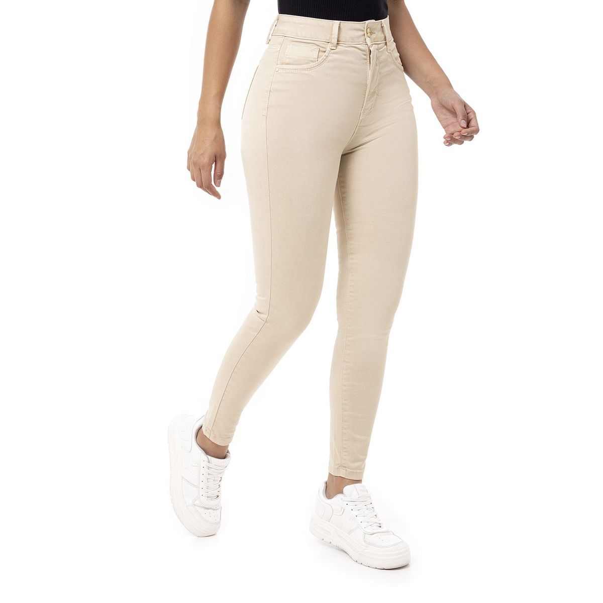 PIONIER - Pantalón Skinny Tiro Alto Mujer Pionier
