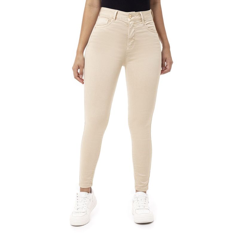 PIONIER - Pantalón Skinny Tiro Alto Mujer Pionier