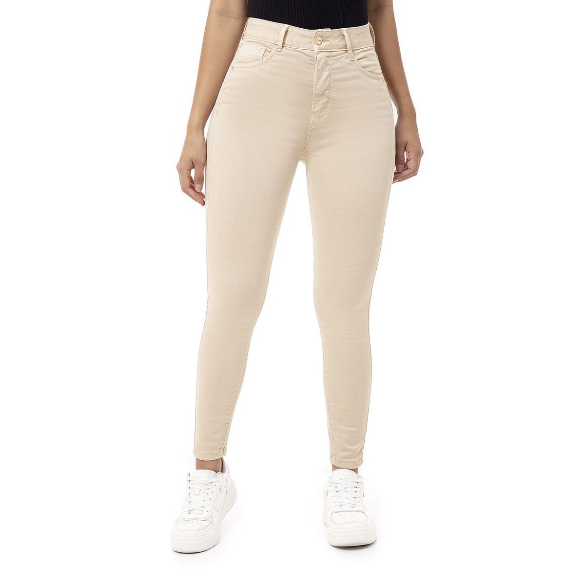 PIONIER - Pantalón Skinny Tiro Alto Mujer Pionier