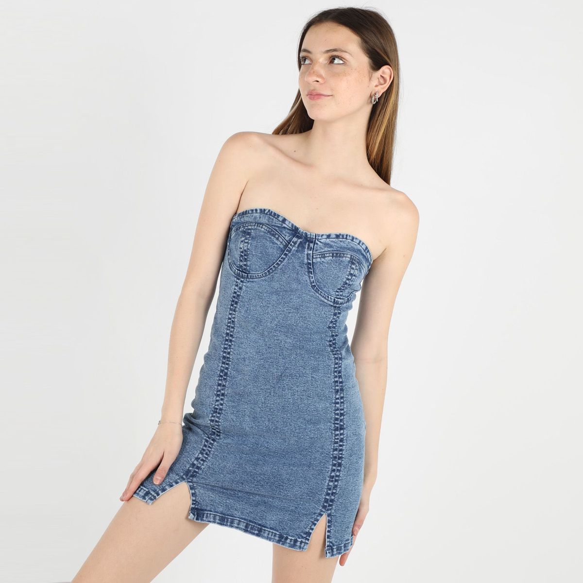 SYBILLA - Vestido Jean Corto Mujer Sybilla