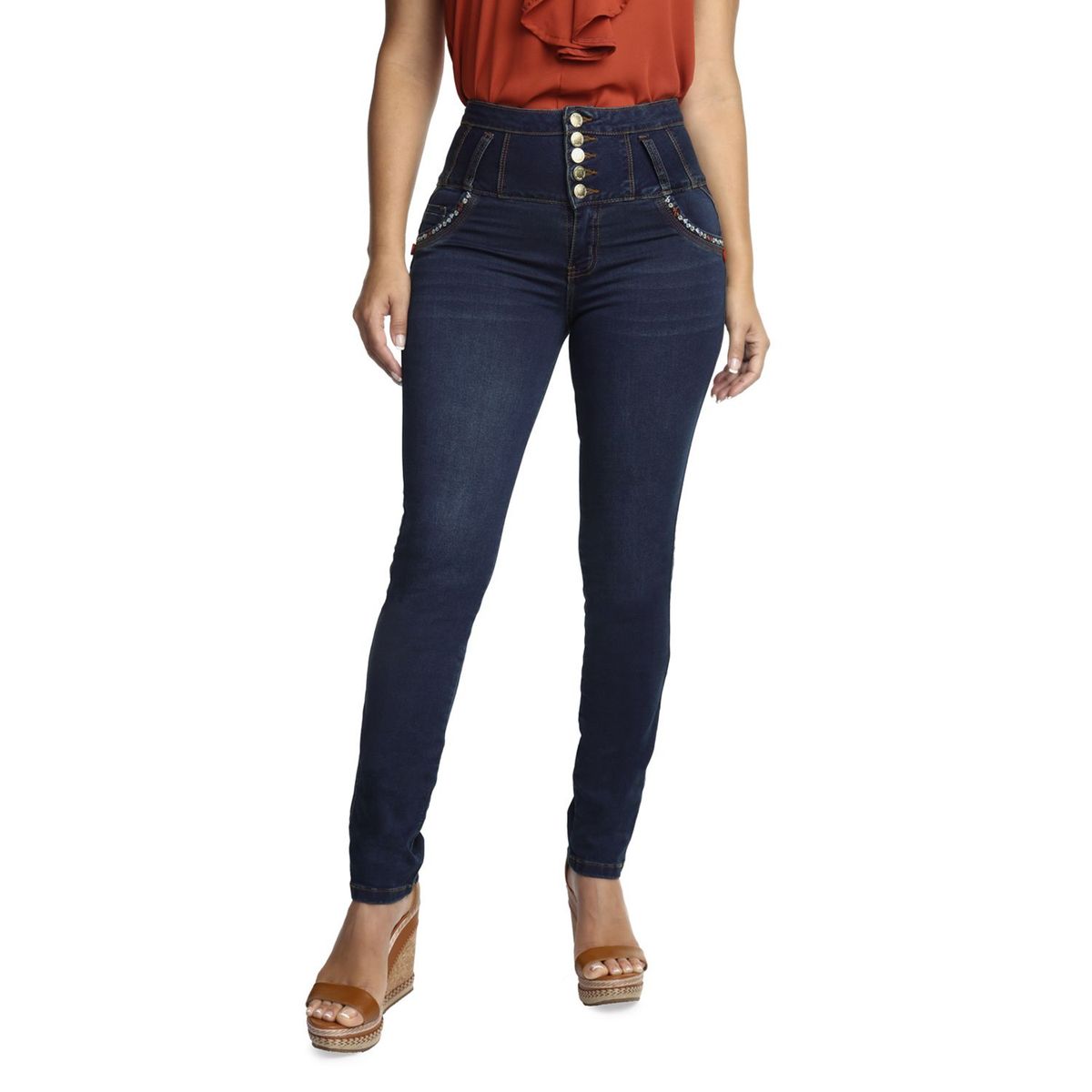 VRP BY VIVIANA RIVAS PLATA - Jean Slim Algodón Mujer Vrp