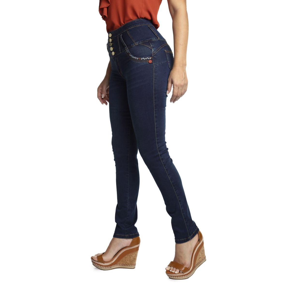 VRP BY VIVIANA RIVAS PLATA - Jean Slim Algodón Mujer Vrp