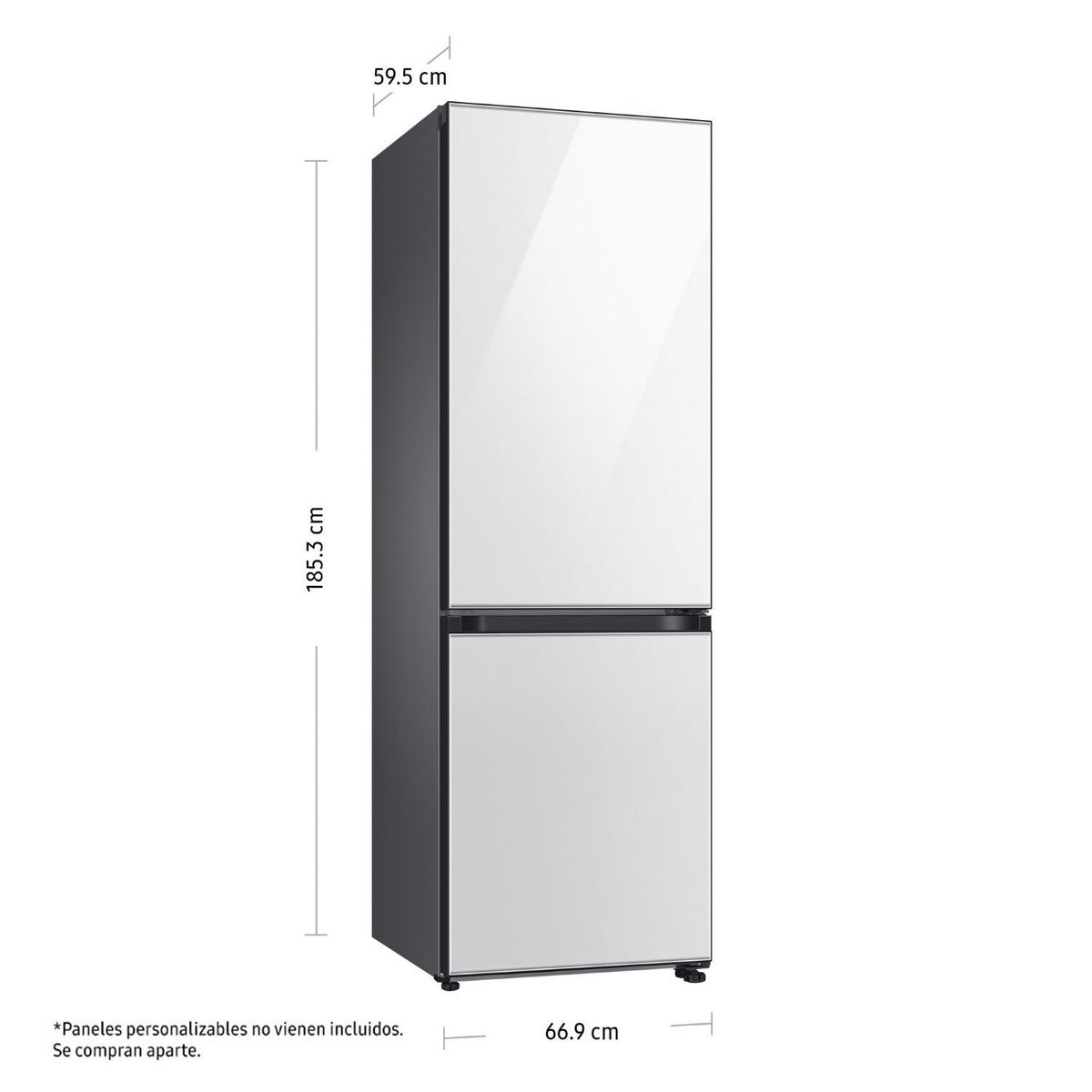SAMSUNG - Refrigeradora Samsung Bottom Frezzer Bespoke 328L Panel Intercambiable