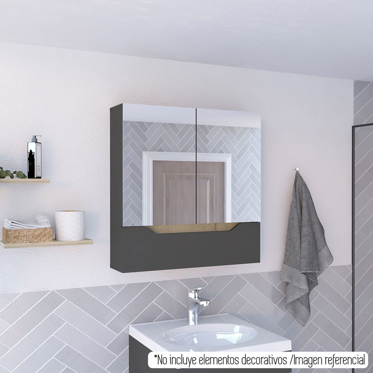 TUHOME - Mueble Pared Para Baño Laurent
