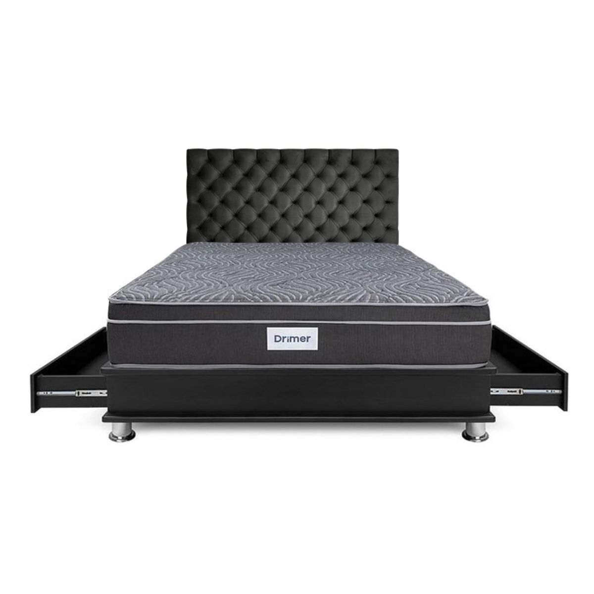 DRIMER - Dormitorio Con Cajones Ventus Capitone 2 Plz