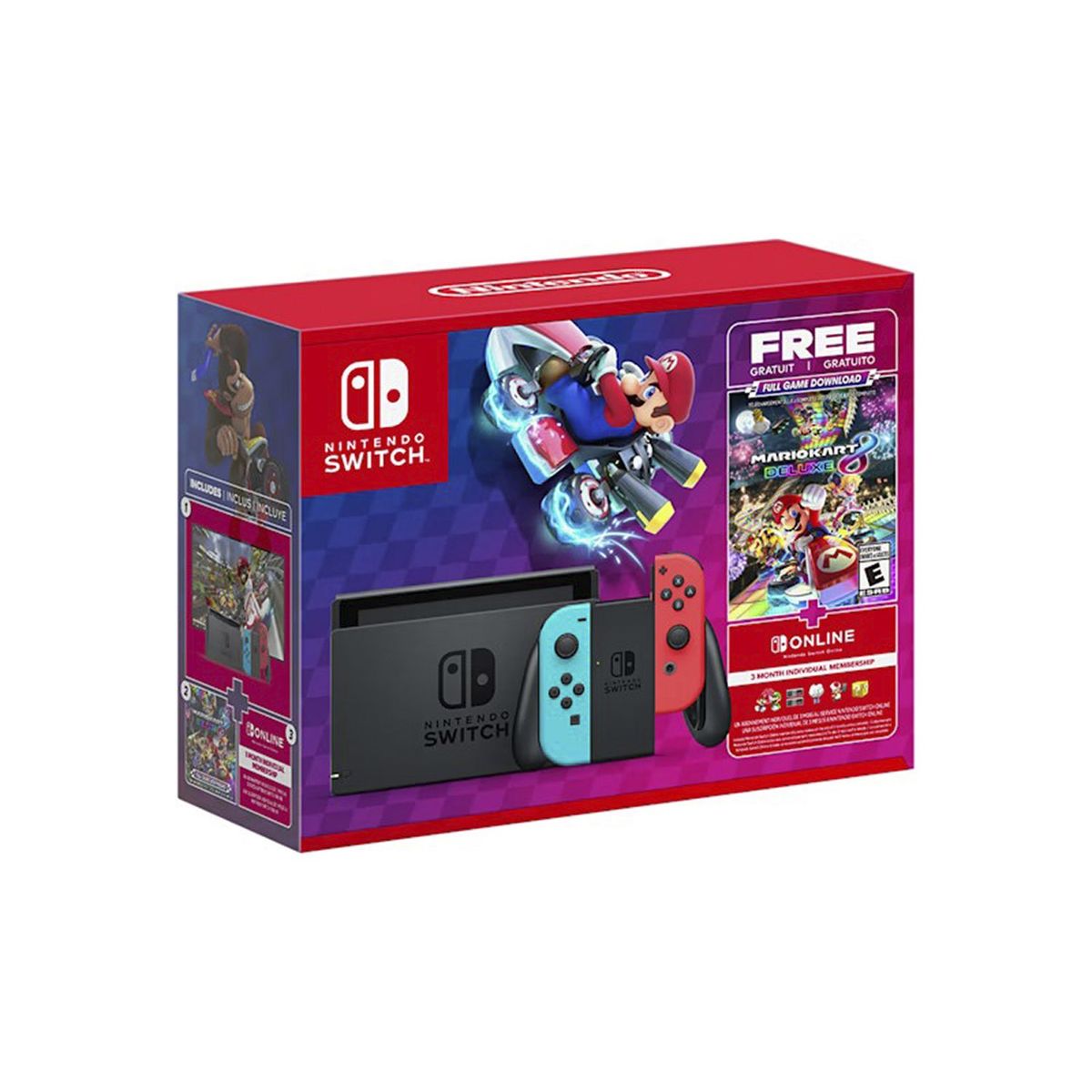 NINTENDO - Consola Nintendo Switch + Mario Kart 8 Deluxe  + Membresía Online
