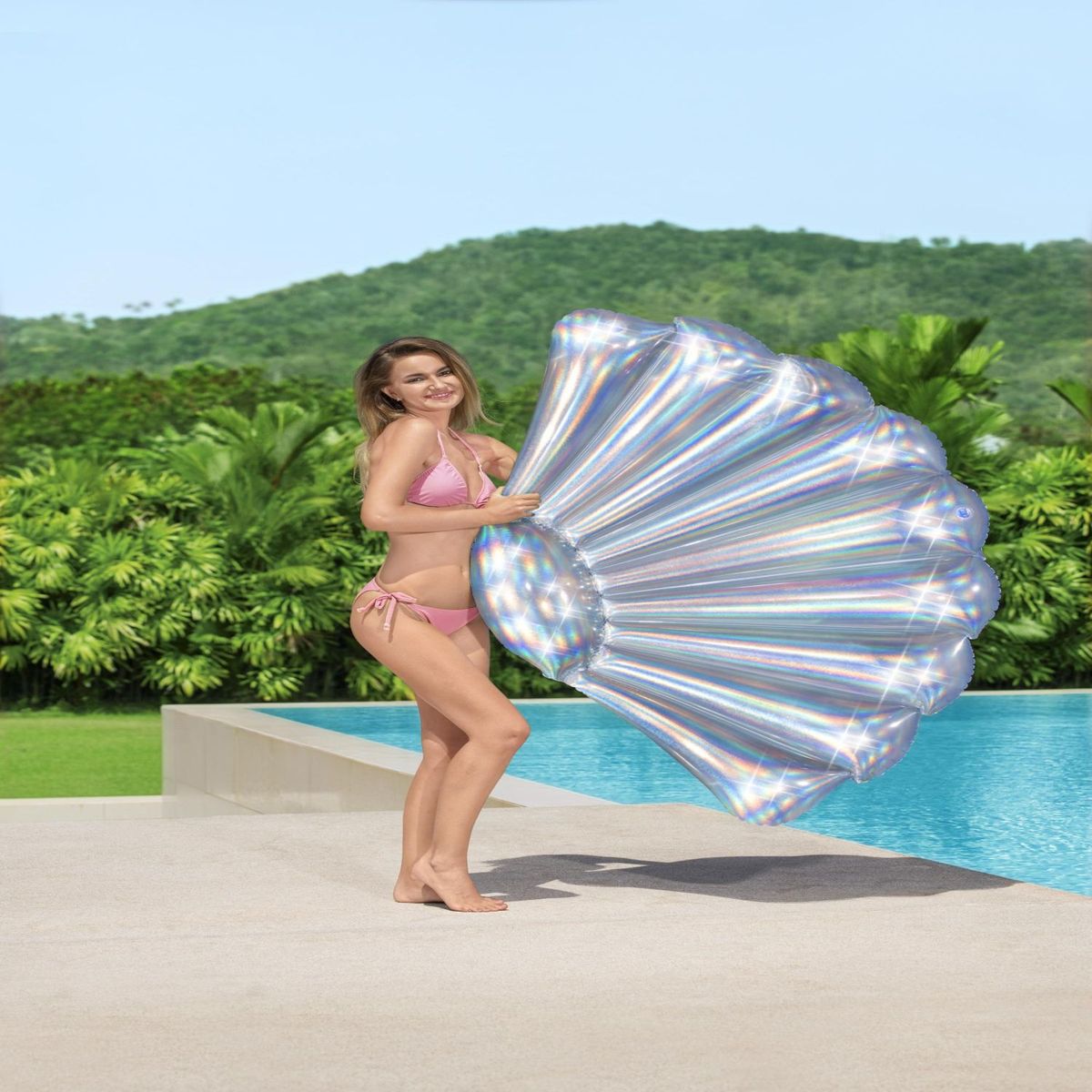 Bestway - Flotador Shell Brillante 1.85 X 1.14 M