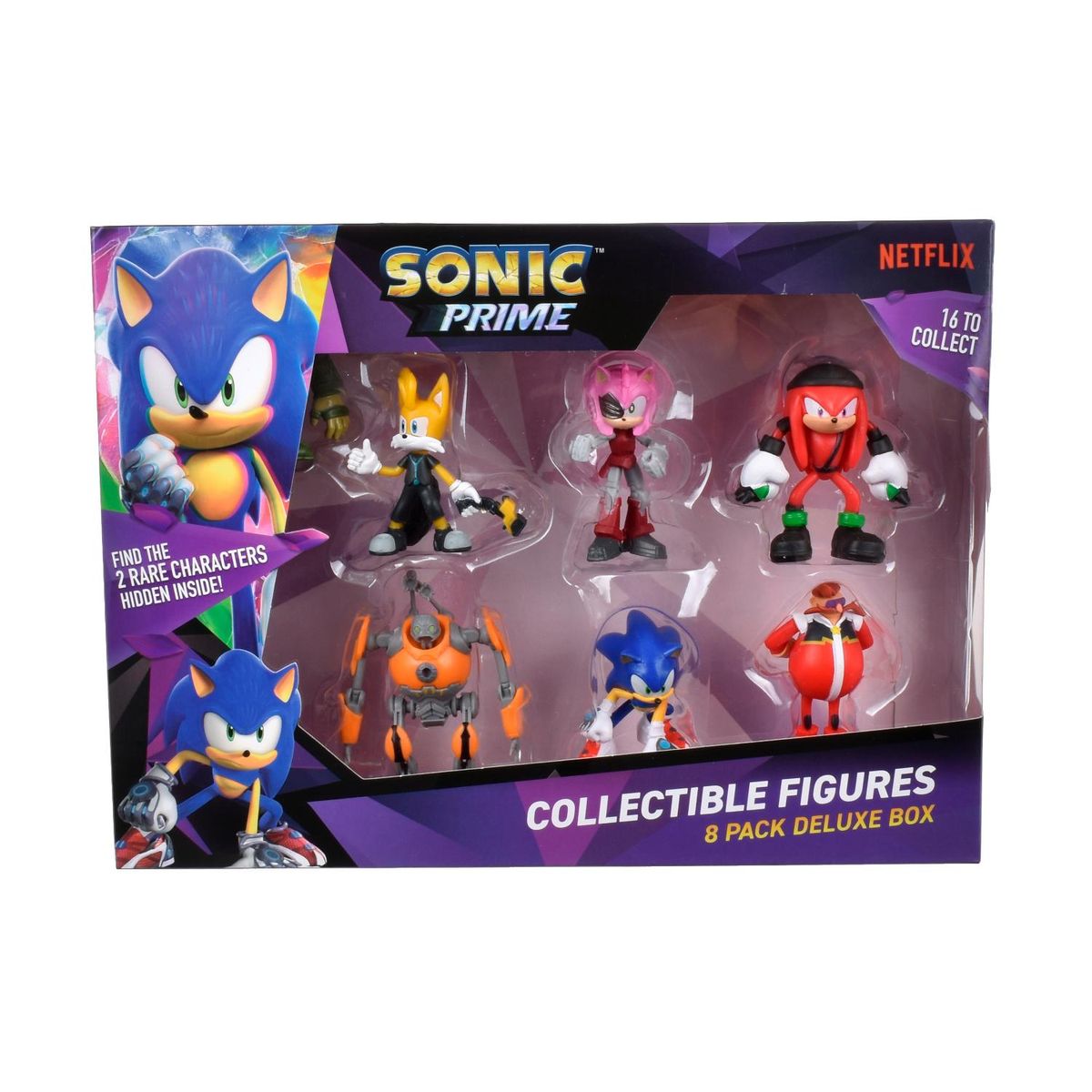 SONIC - Figuras De Acción Pack X8 7Cm Sonic Aleatorio