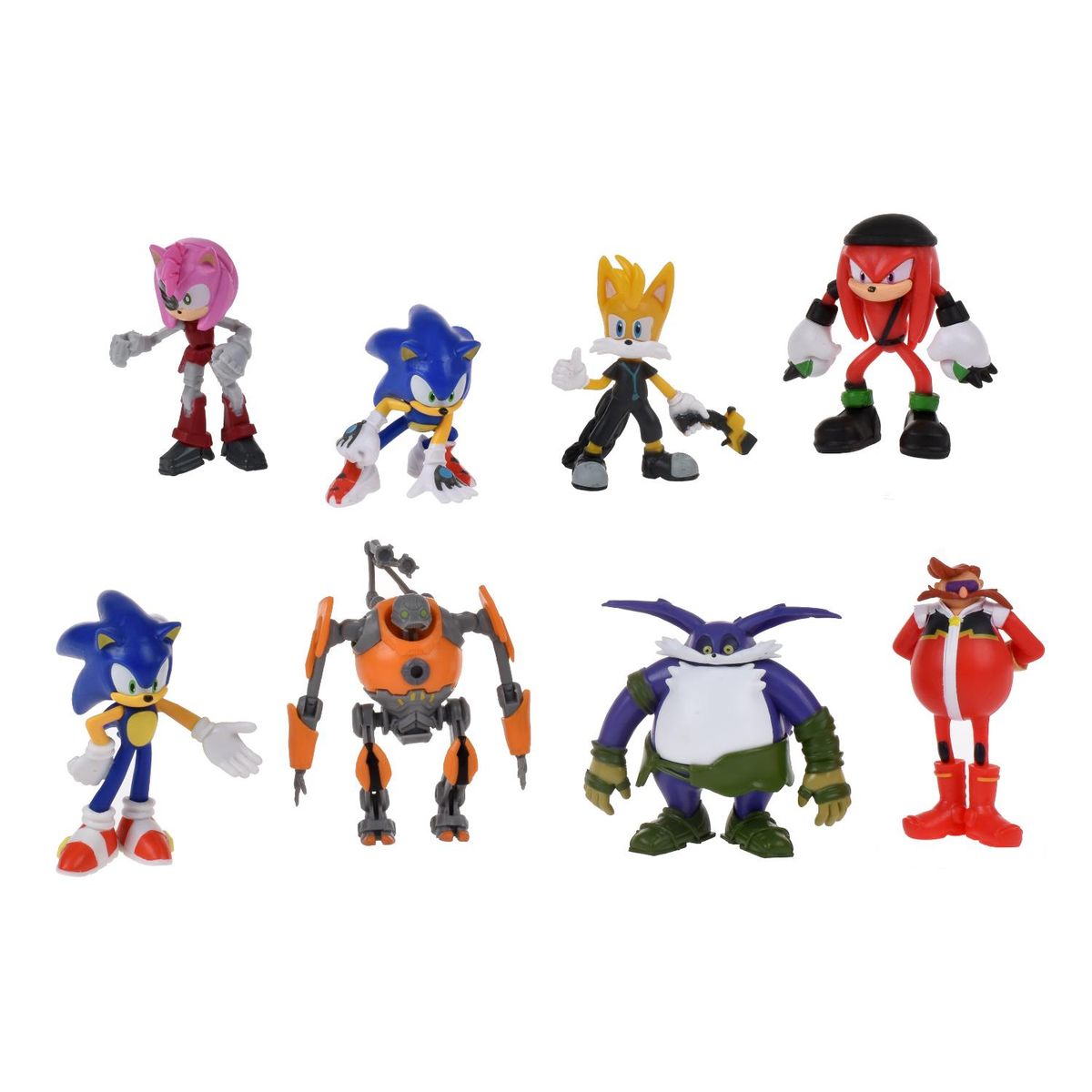 SONIC - Figuras De Acción Pack X8 7Cm Sonic Aleatorio