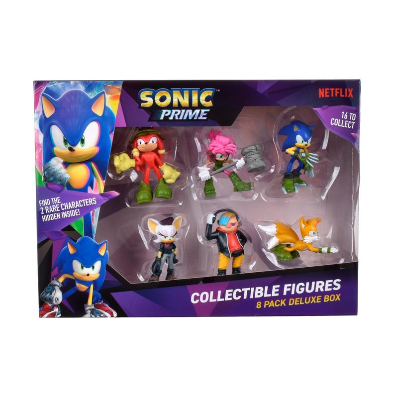 SONIC - Figuras De Acción Pack X8 7Cm Sonic Aleatorio
