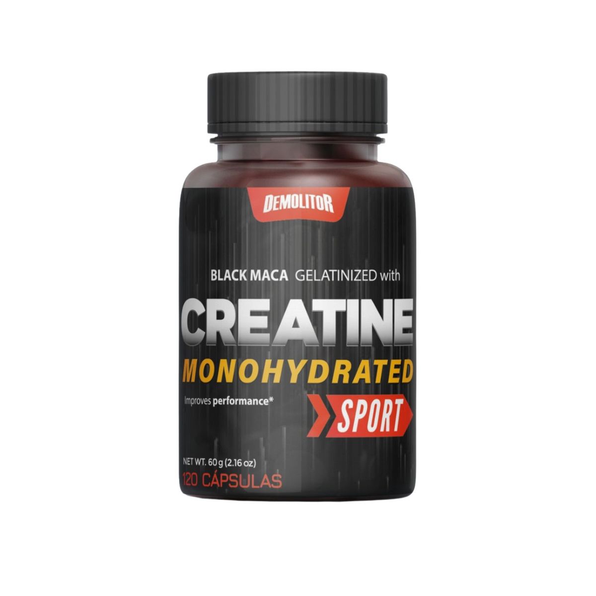 DEMOLITOR - Demolitor Creatina con Maca Negra 120 Cápsulas