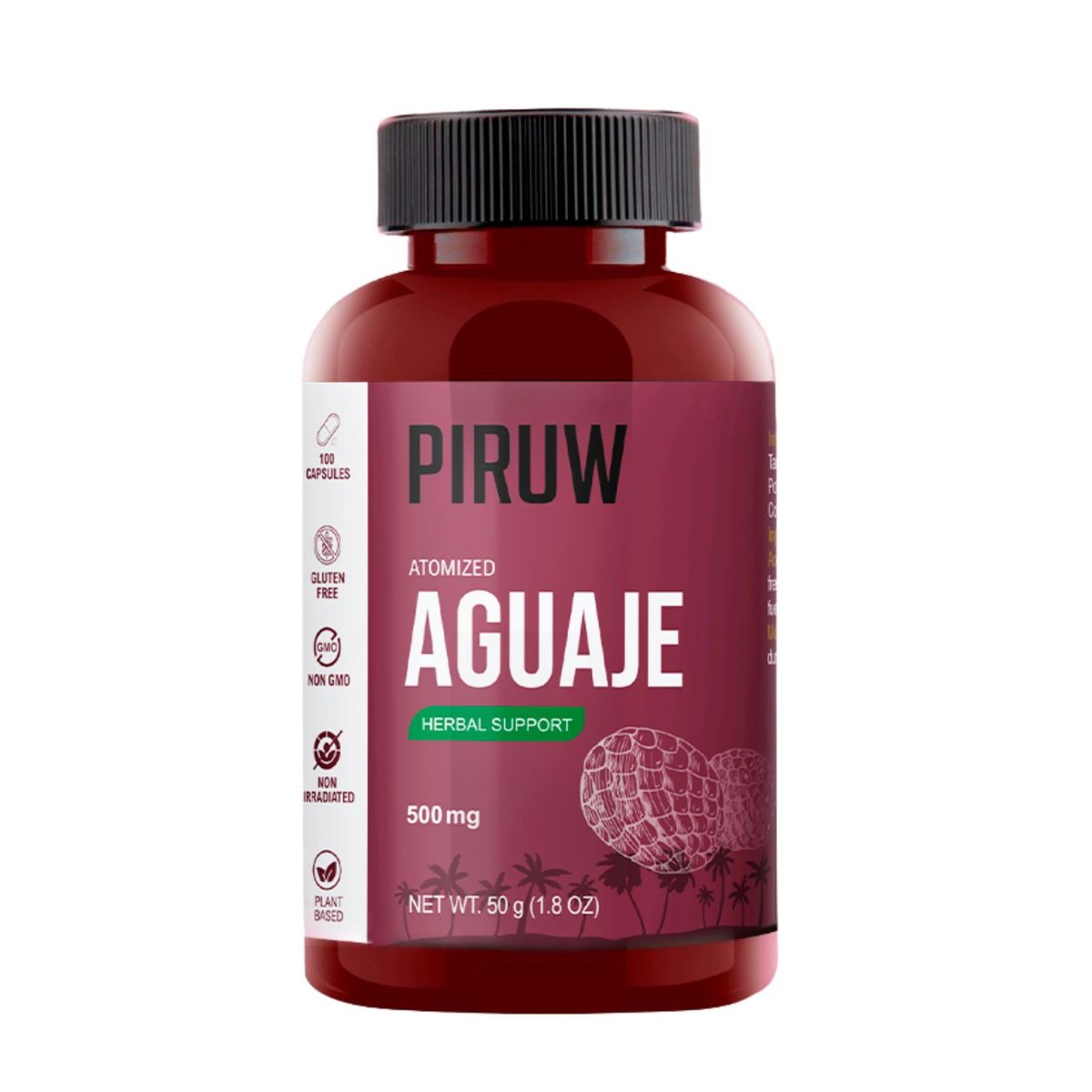 PIRUW - Piruw Aguaje 100 Cápsulas
