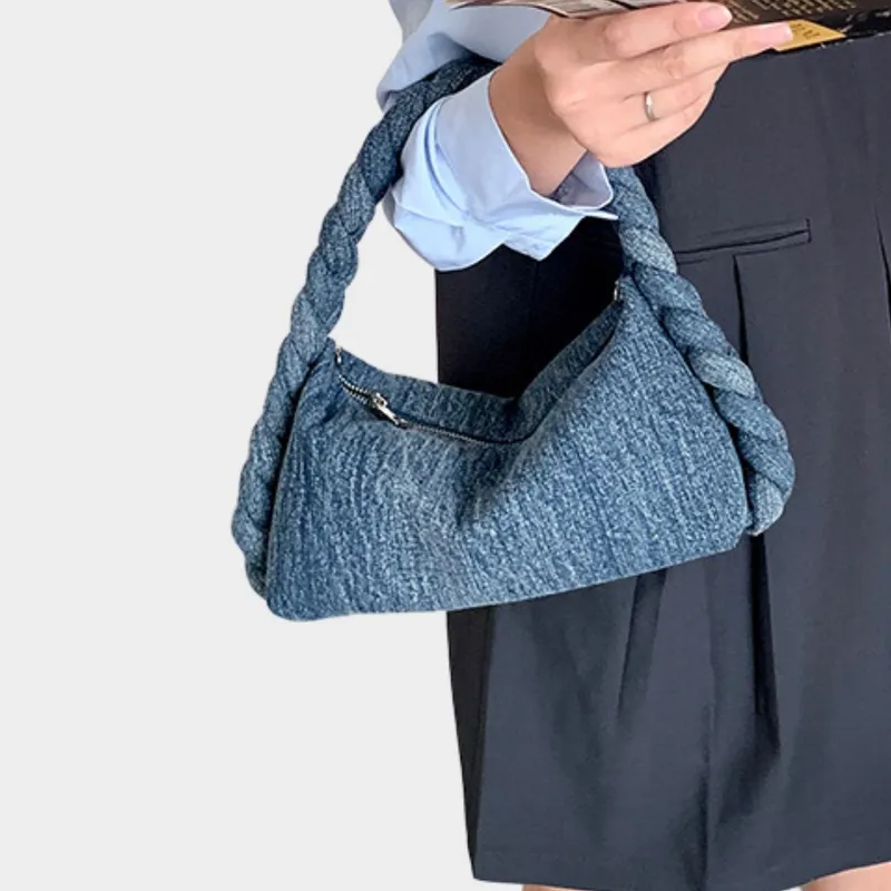 FEI FEI - Cartera Taylor Denim Azul Marino