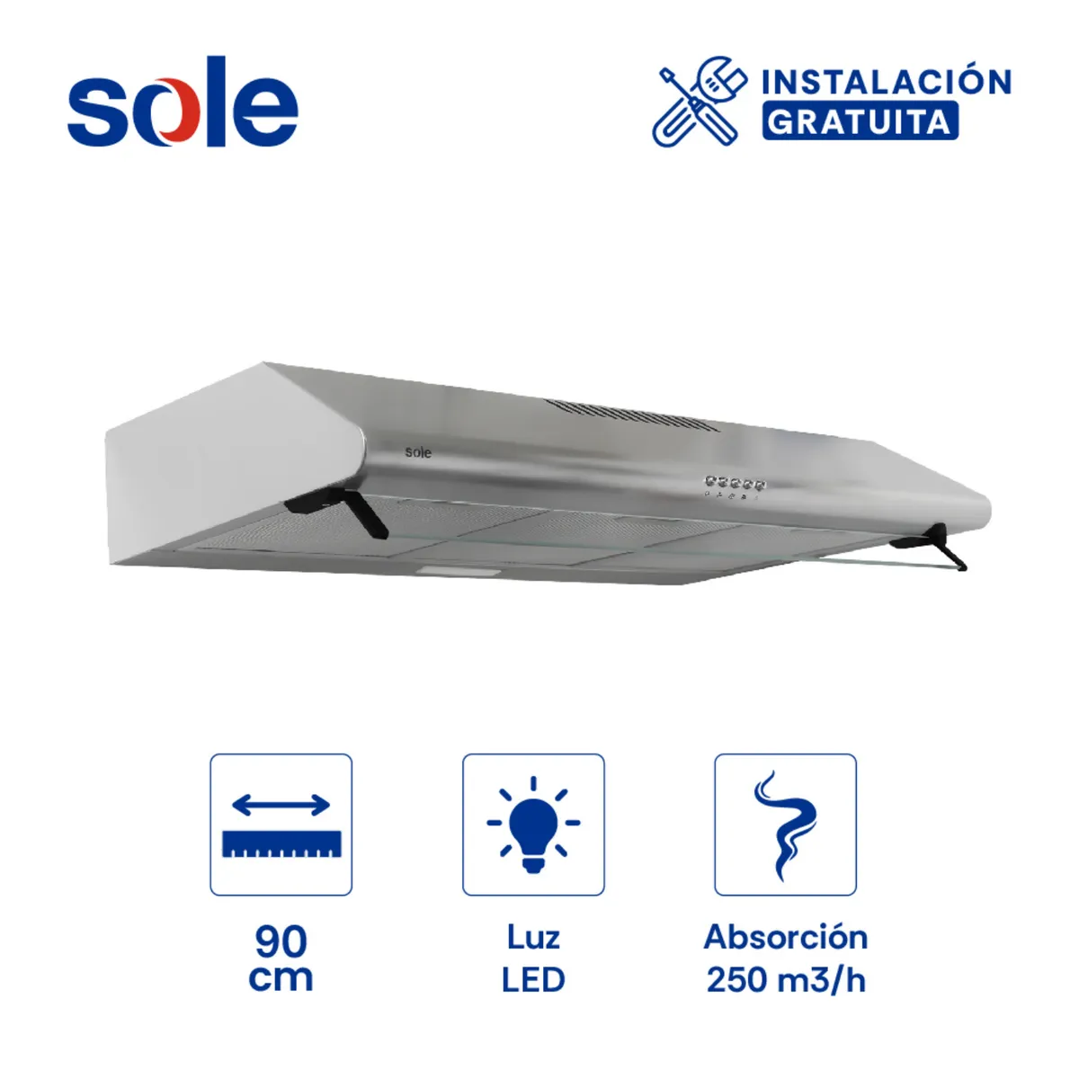 SOLE - Campana Extractora Sole Hera 90 Cm