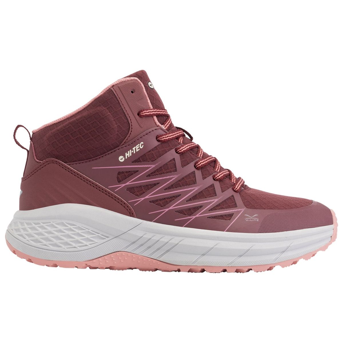 HI TEC - Zapatillas Deportivas Outdoor Mujer Hi Tec Trail Lite Mid  Rojo
