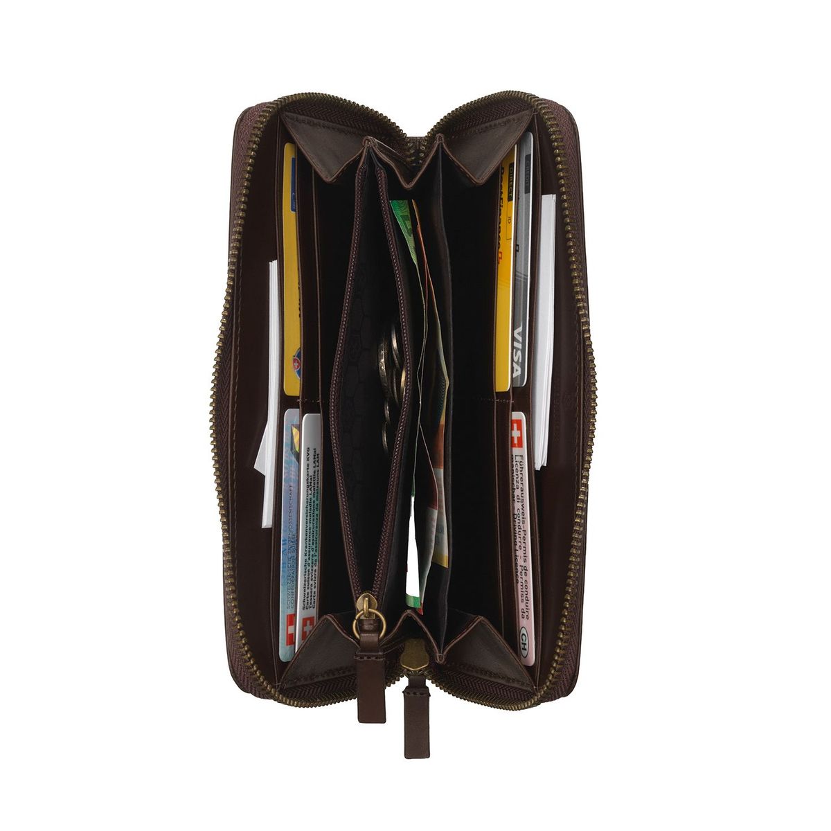 VICTORINOX - Billetera de Cuero Victorinox Clutch