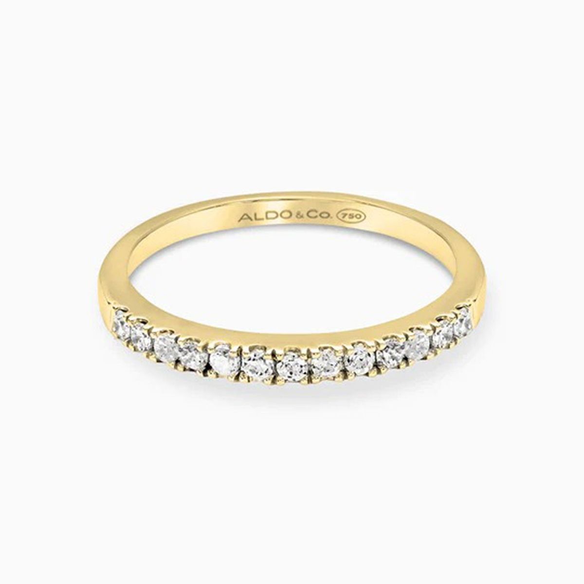 ALDO & CO - Anillo Medio Riviere En Oro 18k