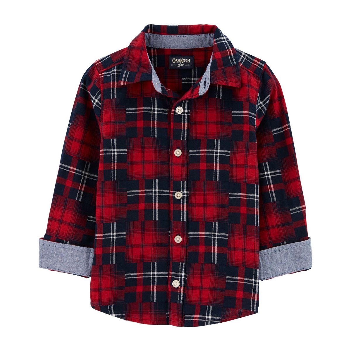 OSHKOSH - Camisa Bebé Niño Manga Larga Oshkosh