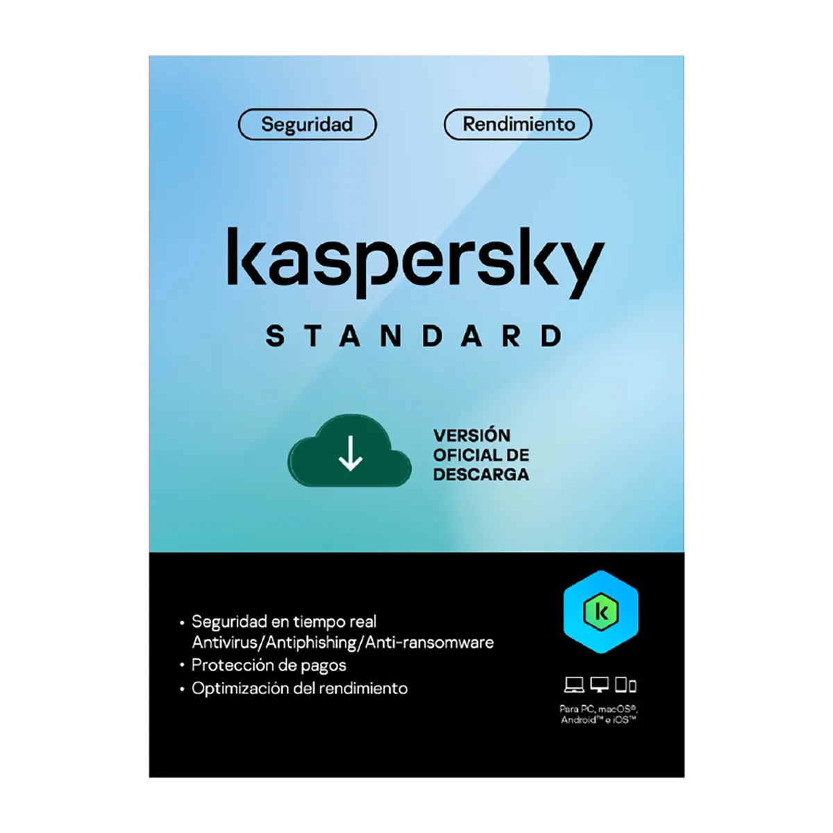 KASPERSKY - Antivirus Kaspersky Standard 1 Dispositivo 1 Año