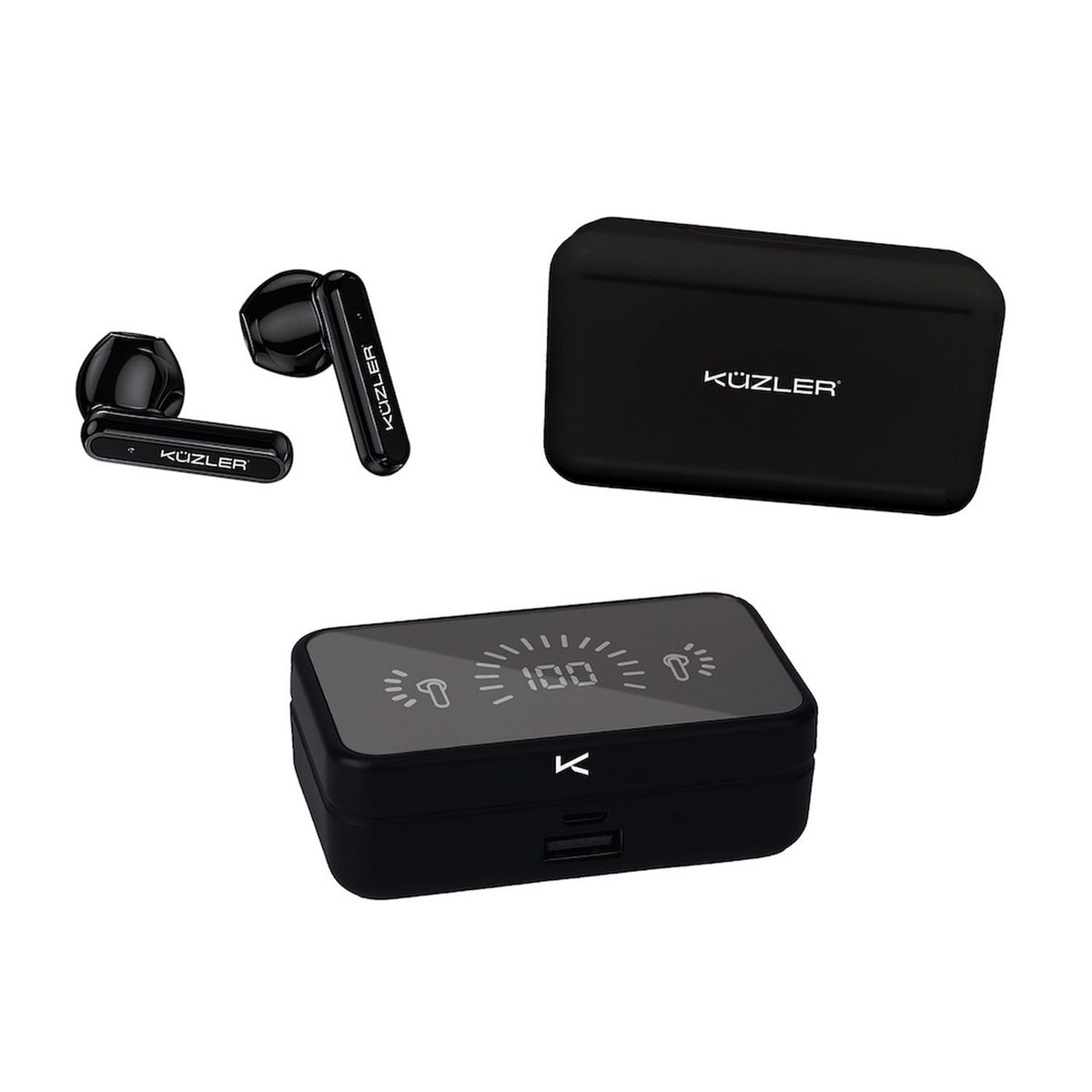 KUZLER - Audífonos TWS Super Bass 100 Horas De Música Puretune-101