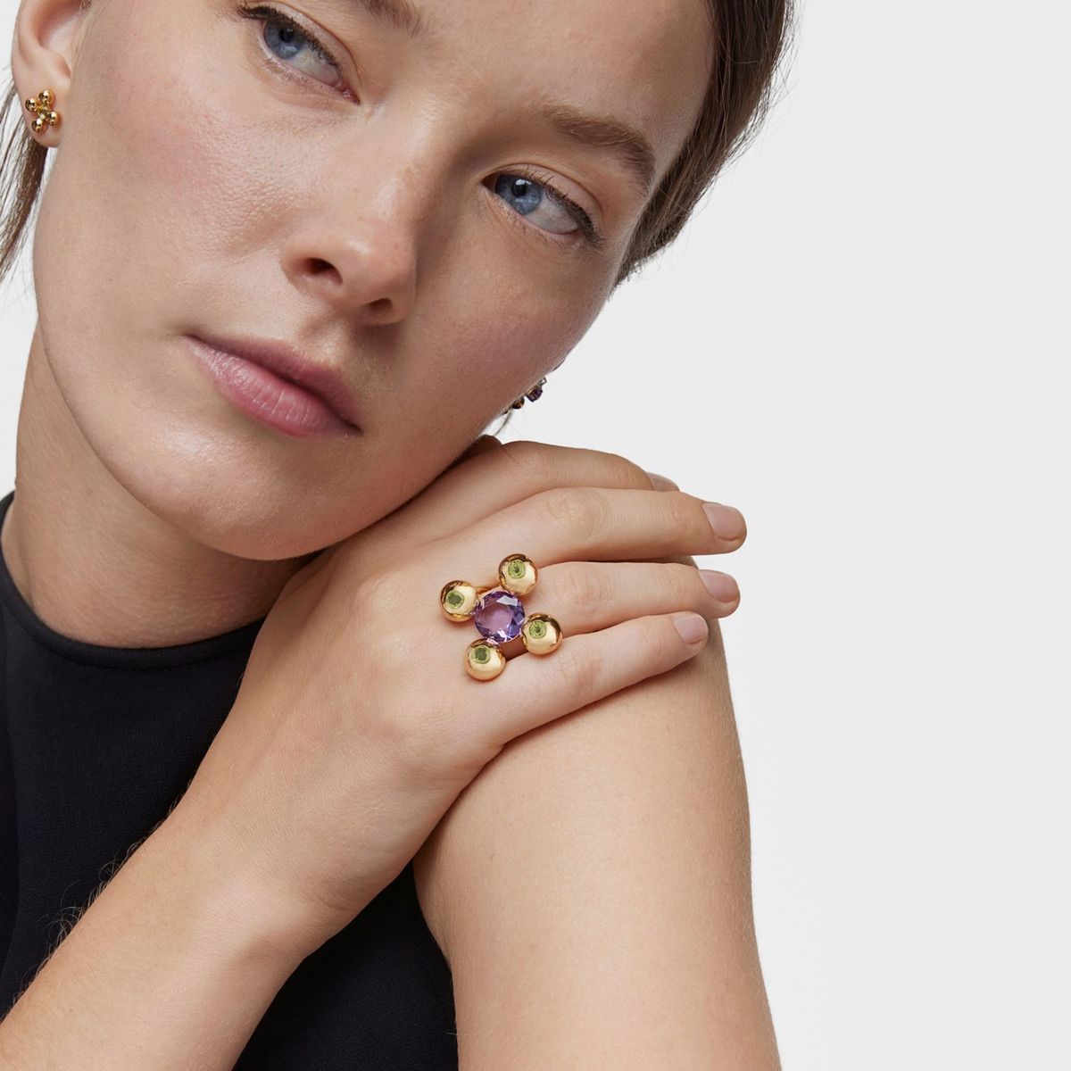 TOUS - Sortija Plata Amatis+Gema