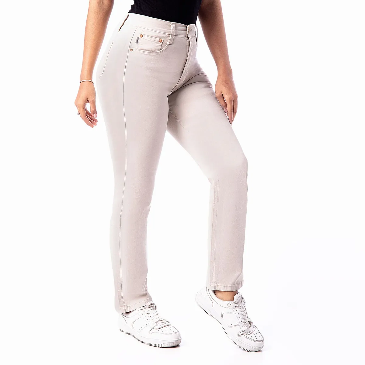 PIONIER - Pantalon Recto Algodón Mujer Pionier