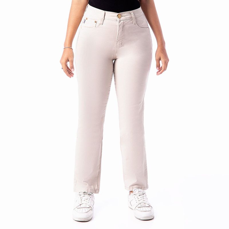 PIONIER - Pantalon Recto Algodón Mujer Pionier