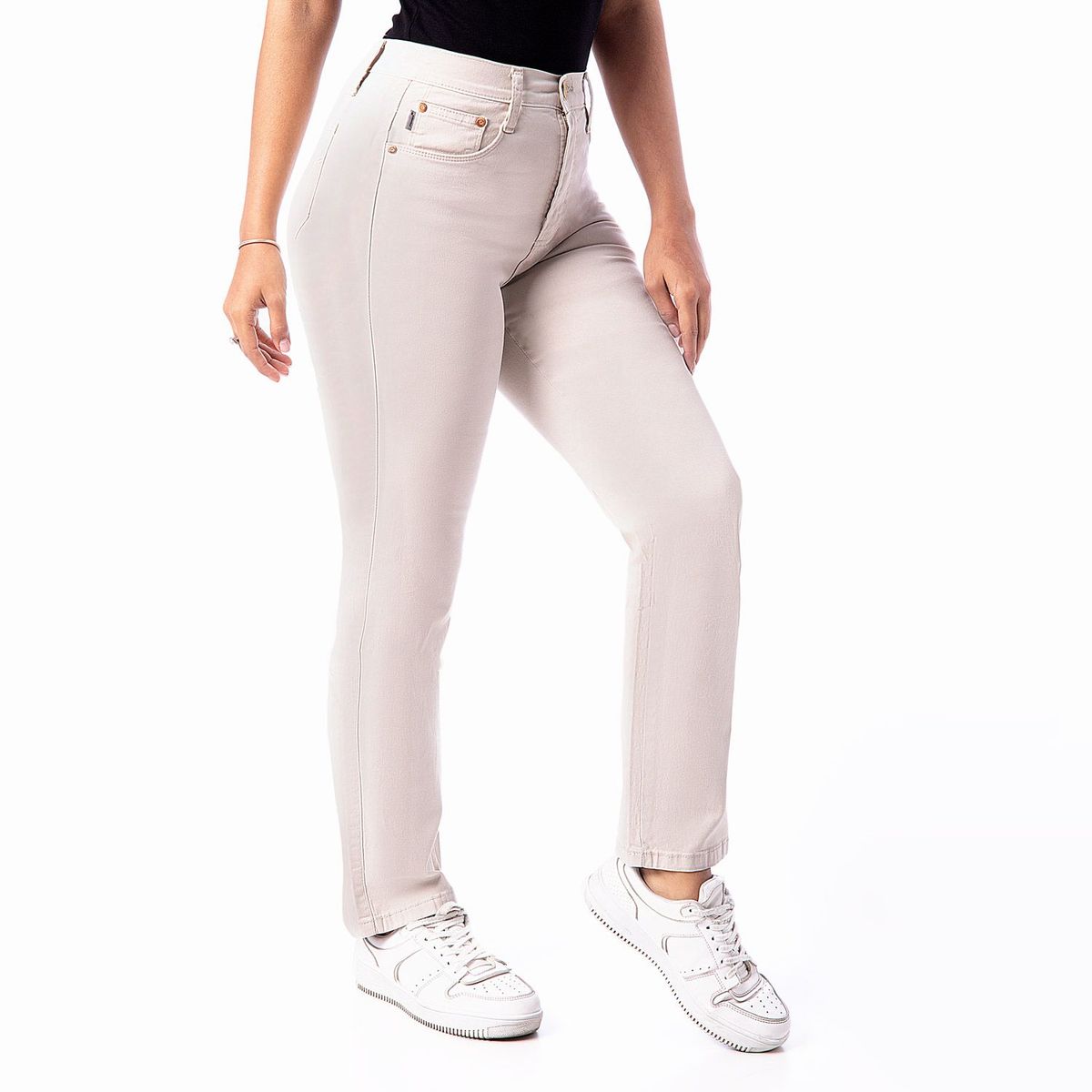 PIONIER - Pantalon Recto Algodón Mujer Pionier
