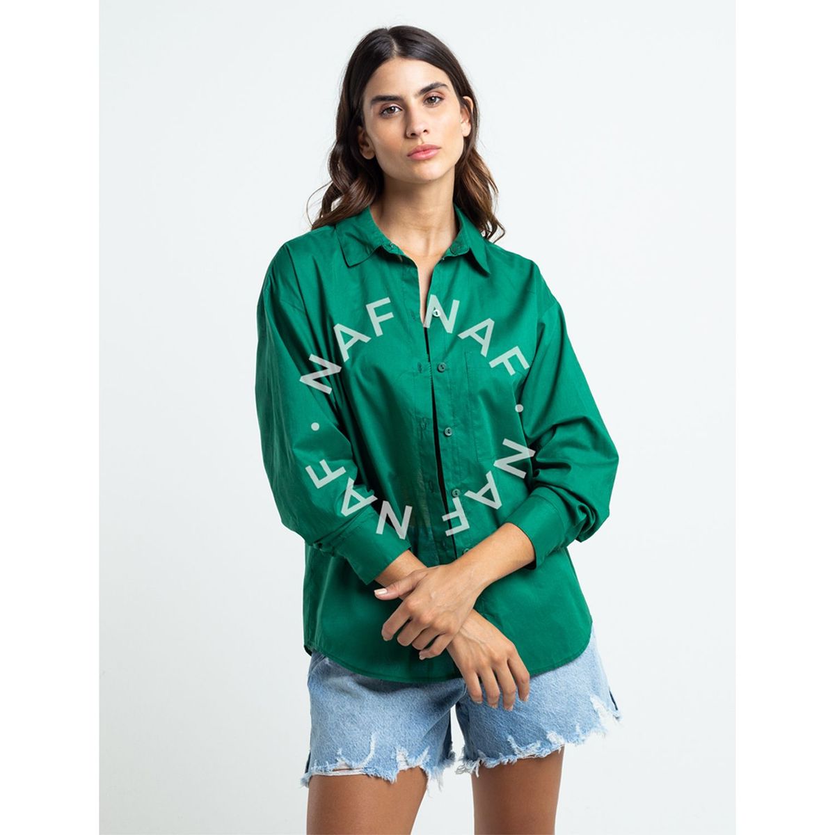 NAF NAF - Blusa 100% Algodón Mujer Naf Naf