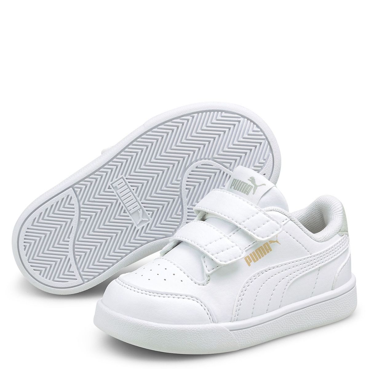 PUMA - Zapatilla Escolar Shuffle V Inf Blanco Niño Puma