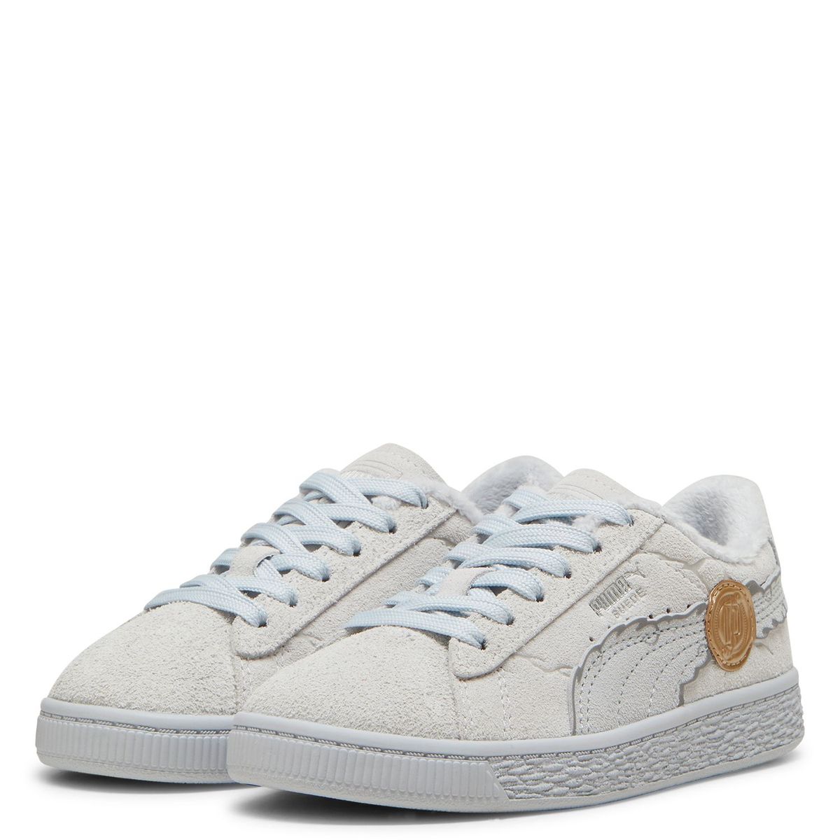 PUMA - Zapatillas Urbanas Niña Suede 3 One Piece Ps Gris