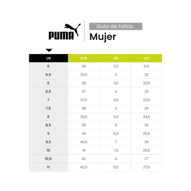 Calzado Puma Tallas Tenis Puma Mi Talla Centimetros En Zapatillas