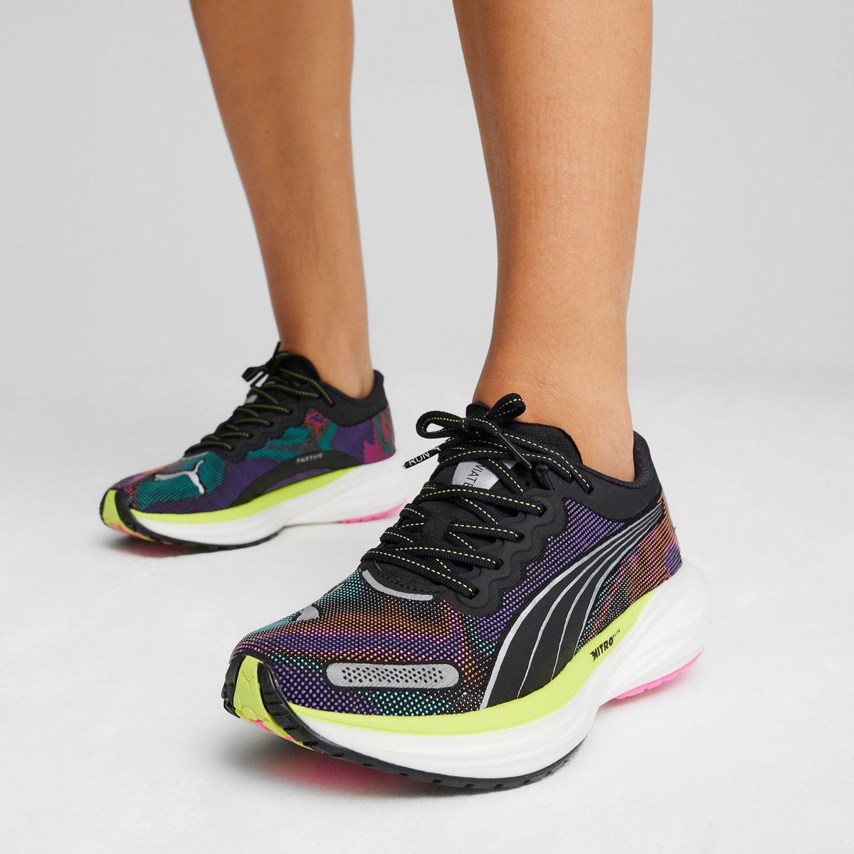 PUMA - Zapatillas Deportivas Mujer Deviate Nitro 2 Psychedelic Rush Wns Negro