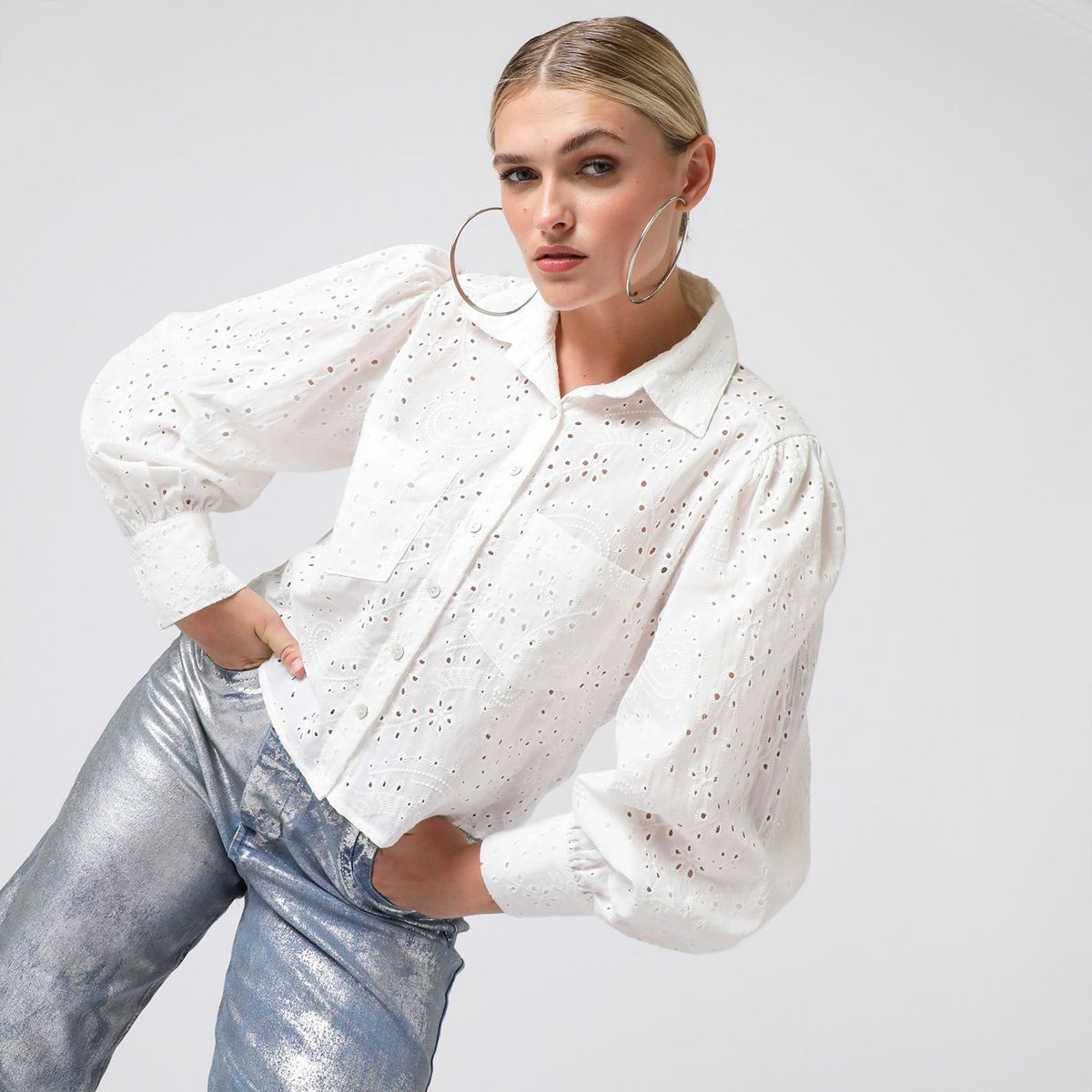  - Blusa 100% Algodón Mujer X Jorge Luis Salinas