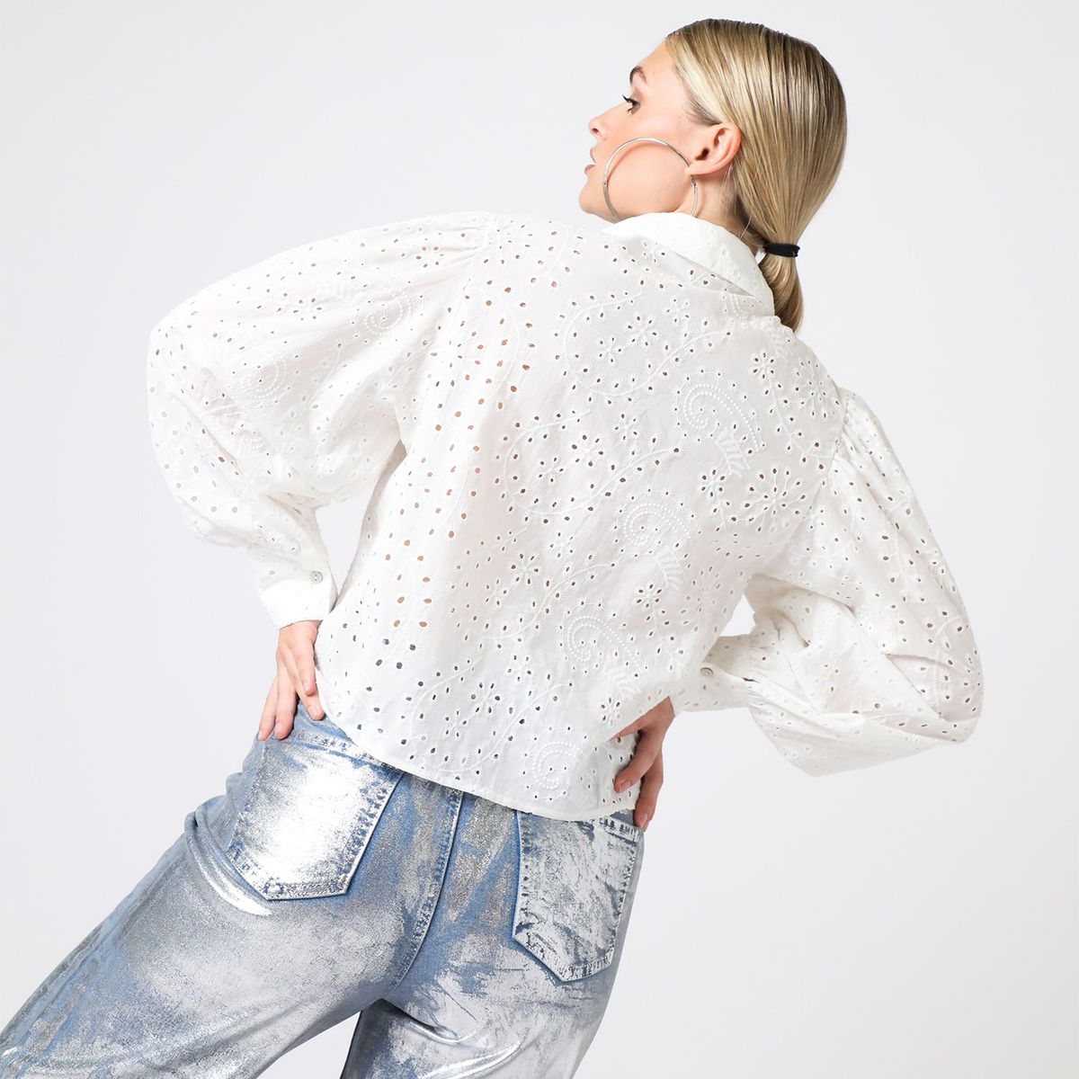  - Blusa 100% Algodón Mujer X Jorge Luis Salinas