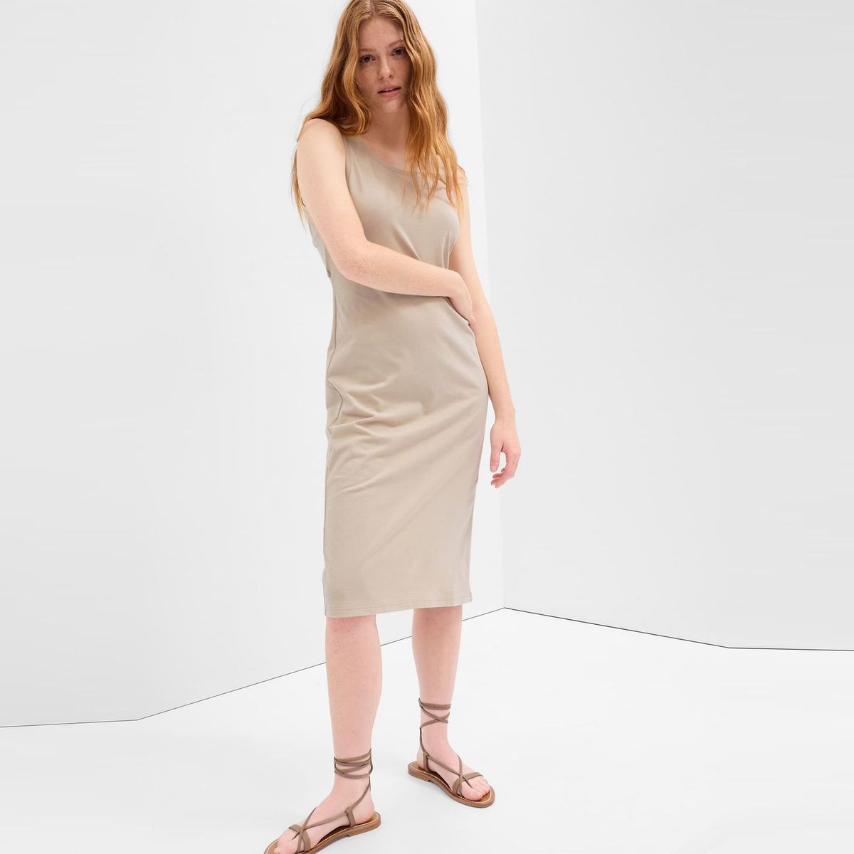 GAP - Vestido 100% Algodón Mujer Gap