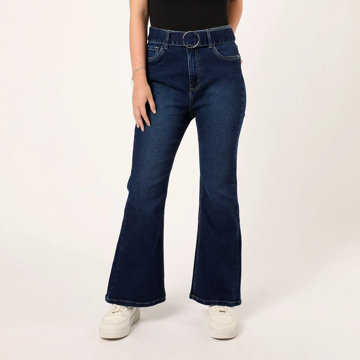 SYBILLA - Jean Flare Tiro Alto Mujer Sybilla