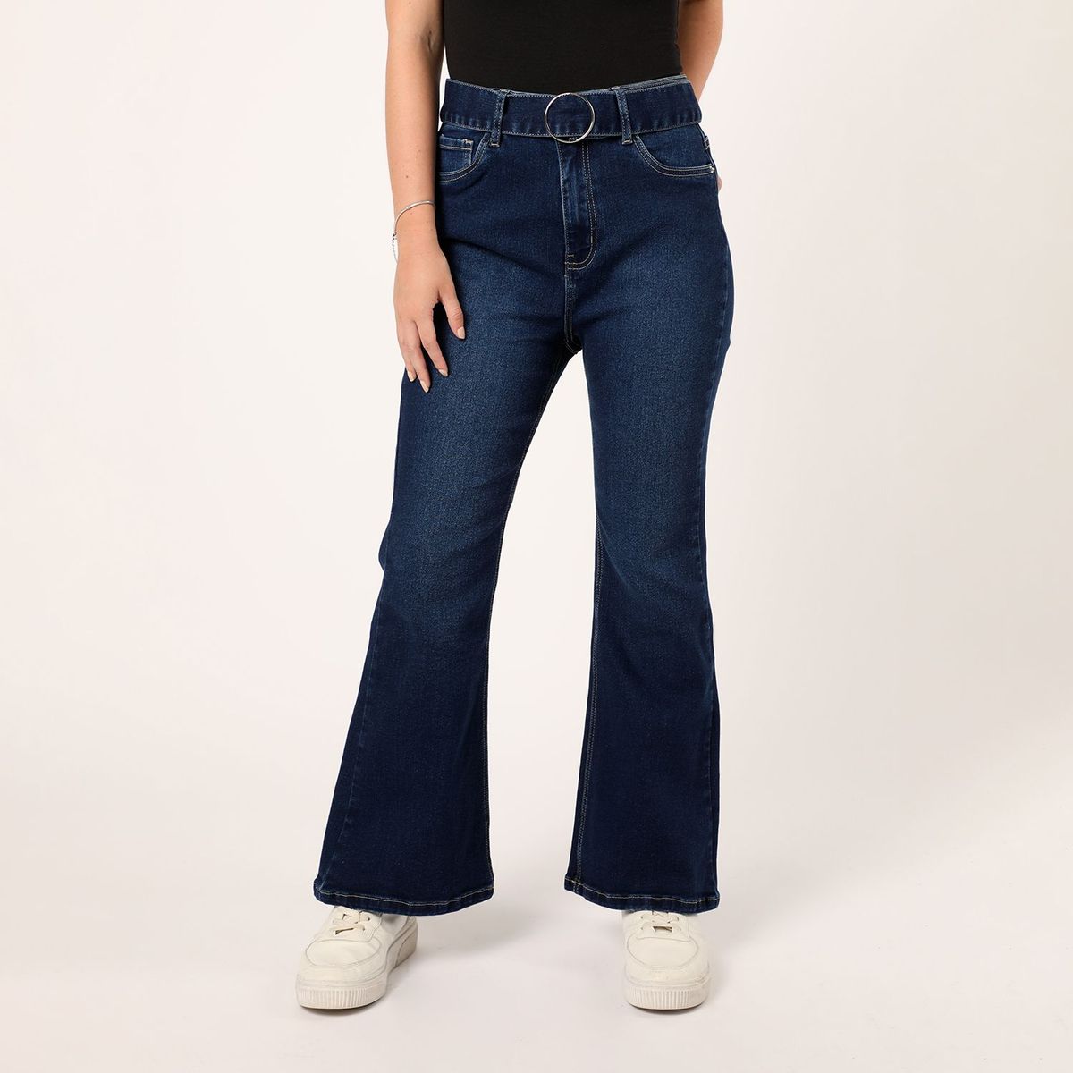 SYBILLA - Jean Flare Tiro Alto Mujer Sybilla.