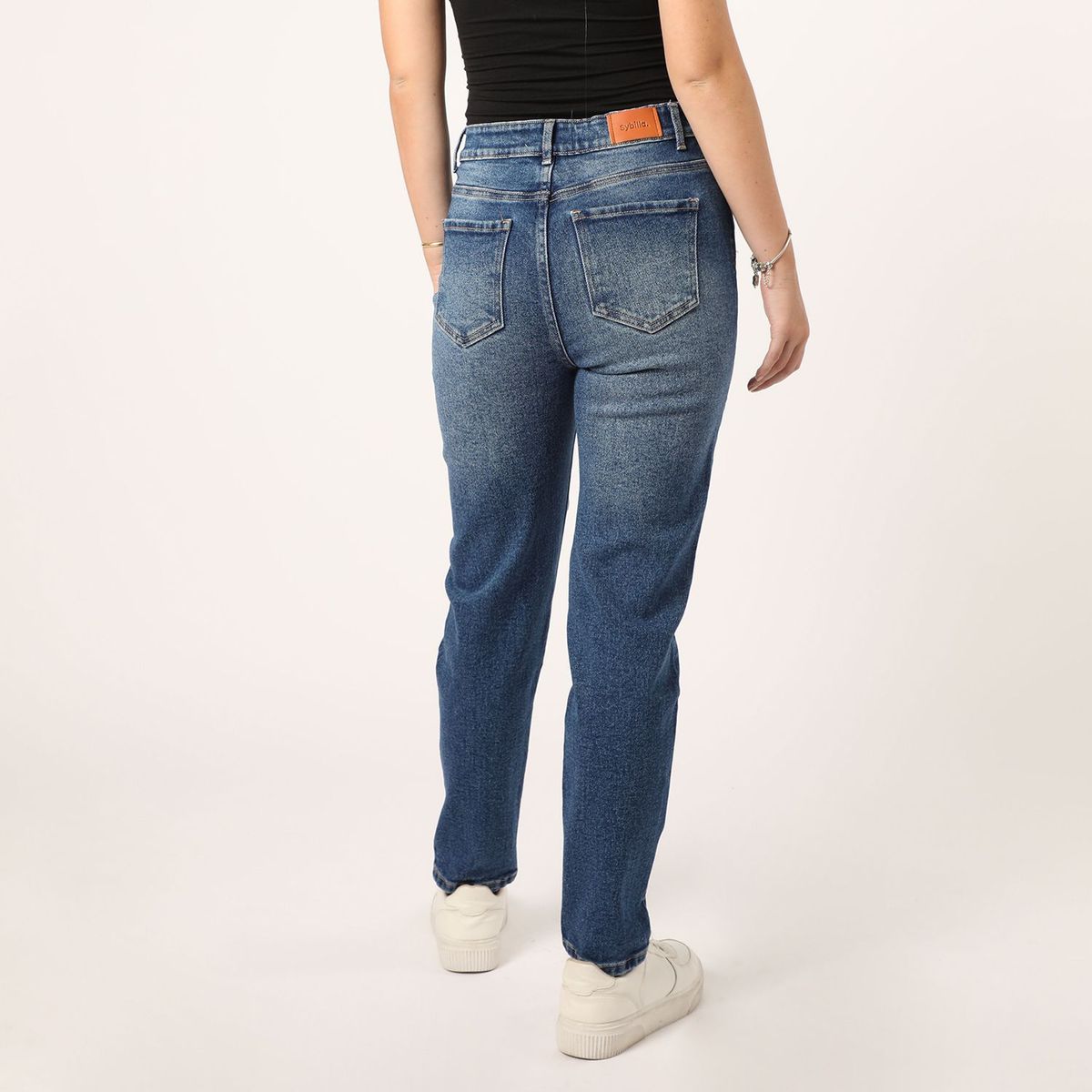 SYBILLA - Jean Slim Tiro Alto Mujer Sybilla