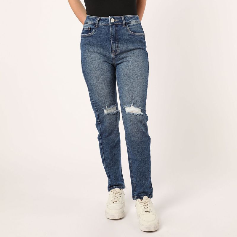 SYBILLA - Jean Slim Tiro Alto Mujer Sybilla