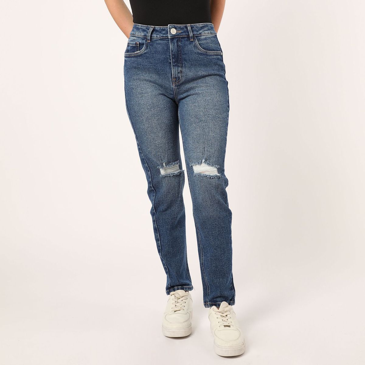 SYBILLA - Jean Slim Tiro Alto Mujer Sybilla