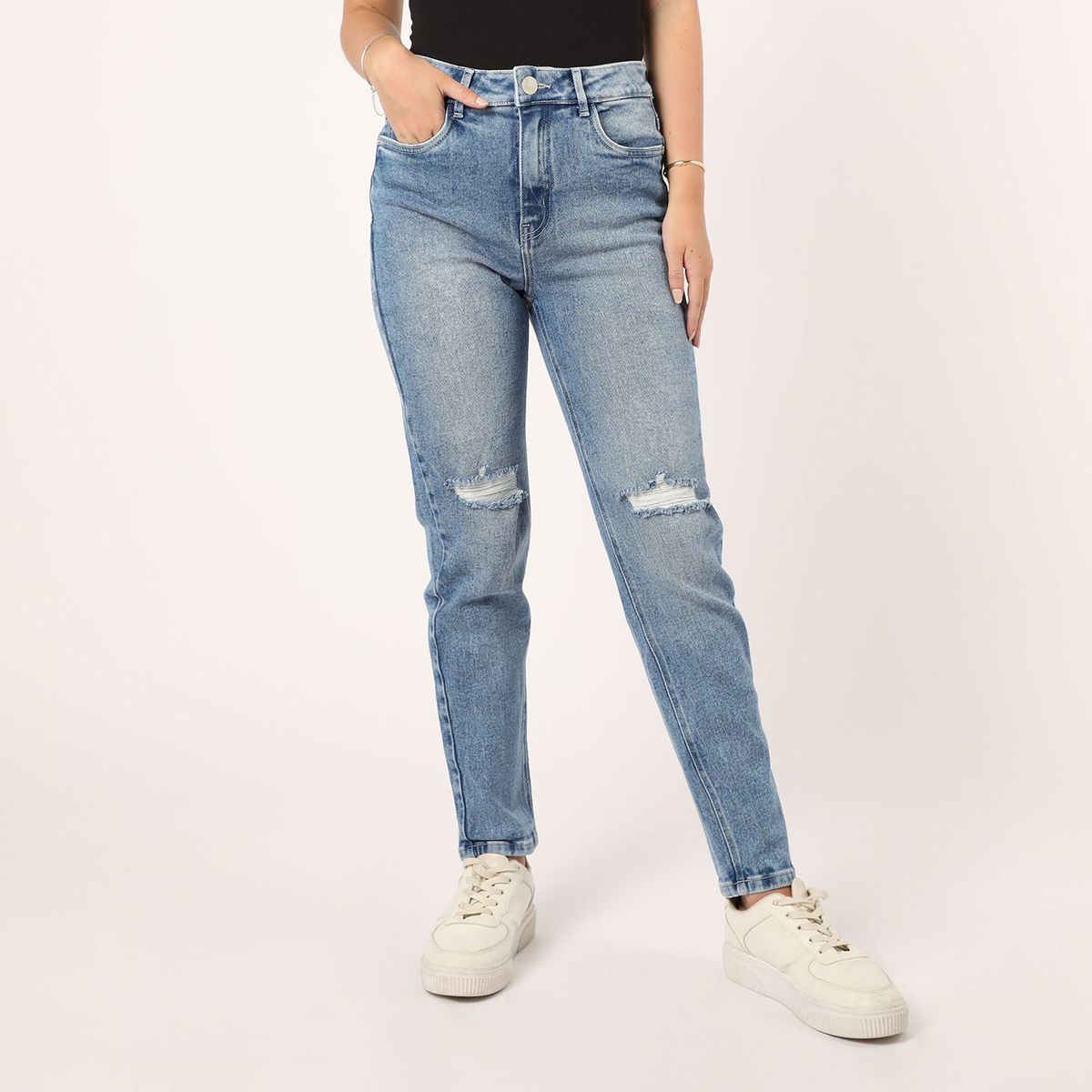 SYBILLA - Jean Slim Tiro Alto Mujer Sybilla