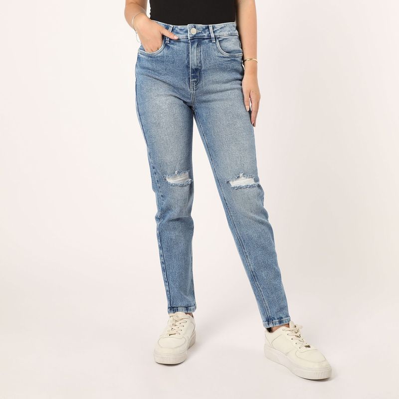 SYBILLA - Jean Slim Tiro Alto Mujer Sybilla