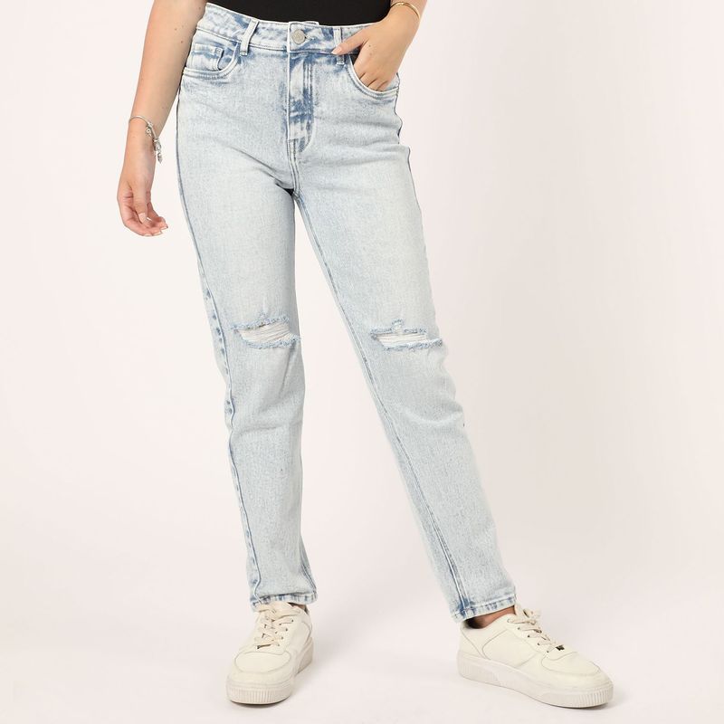 SYBILLA - Jean Slim Tiro Alto Mujer Sybilla