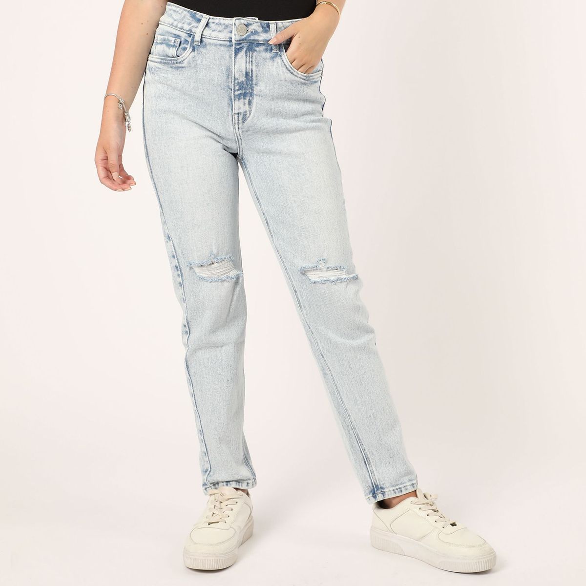 SYBILLA - Jean Slim Tiro Alto Mujer Sybilla