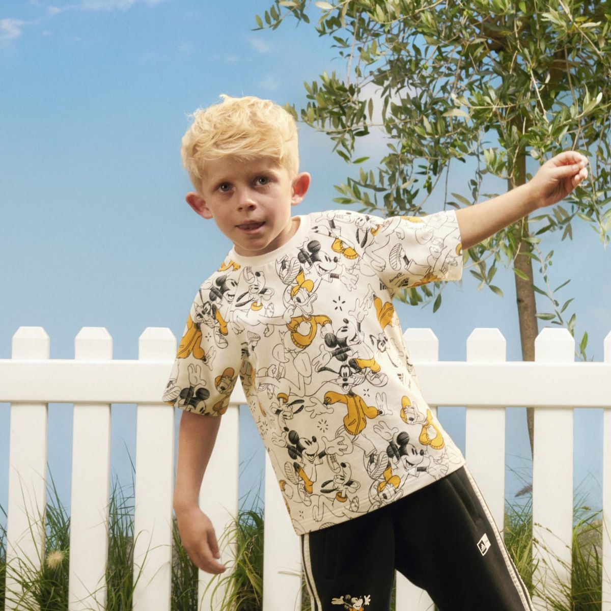 ADIDAS - Polo Niño Manga Corta Algodón Mickey Mouse Adidas